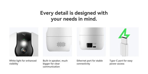 Imou Ranger 2C Pro 3MP WiFi Camera With AI Detection 360 Coverage Two Way Talk - stepyours.com