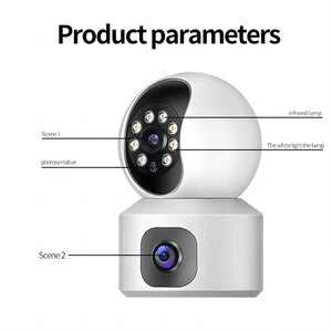 Tuya 8MP Dual Lens WiFi IP Camera - Color Night Vision With Auto Tracking - stepyours.com