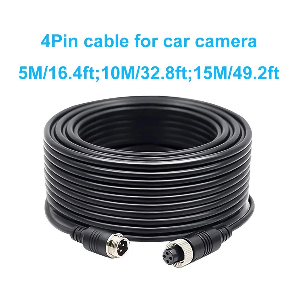 4 Pin Aviation Video Cable For Backup Cameras In RVs Trucks Buses - stepyours.com