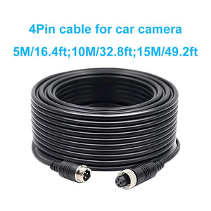 4 Pin Aviation Video Cable For Backup Cameras In RVs Trucks Buses - stepyours.com