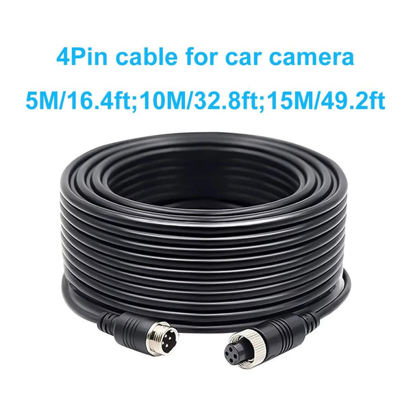 4 Pin Aviation Video Cable For Backup Cameras In RVs Trucks Buses - stepyours.com