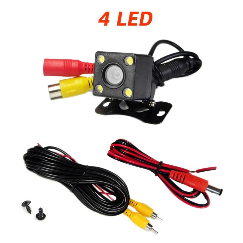 Car Rear View Camera With 4 8 12 LED Night Vision Display For Parking Reversing - stepyours.com