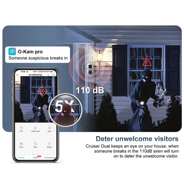 OK - A2 - EU PTZ WiFi Camera With Auto Tracking AI Detection Full Color Night Vision - stepyours.com
