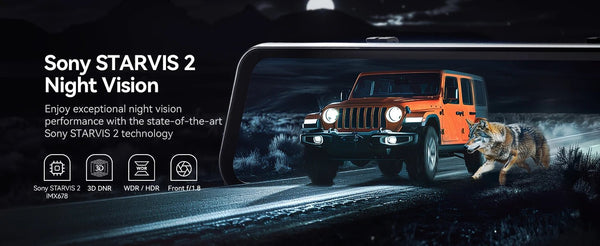 WOLFBOX G900 Dash Cam 4K Front 2.5K Rear GPS Voice Control 5GHz WiFi - stepyours.com