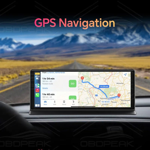 K2 Pro 11.3 4K Car DVR With Wireless CarPlay Android Auto Dual Lens Dash Cam - stepyours.com