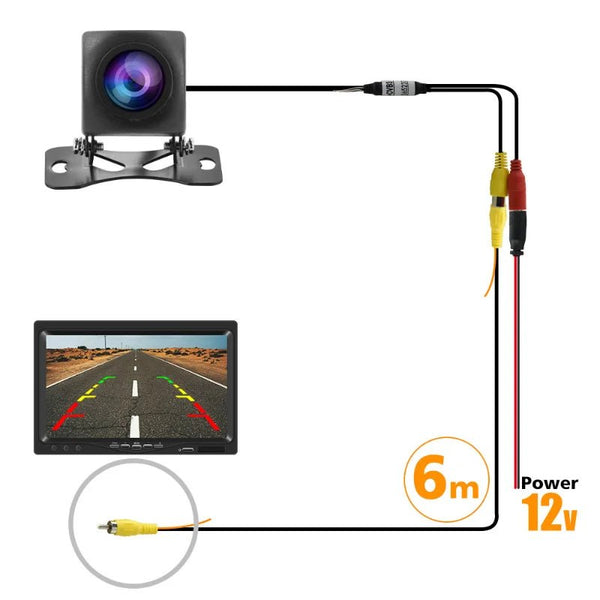 Universal 1080P AHD Car Rear Camera 170 Wide Angle Night Vision Waterproof - stepyours.com
