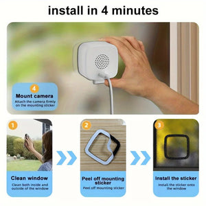 1080P WiFi Window Camera Full Color Night Vision Two Way Audio Baby Monitor - stepyours.com