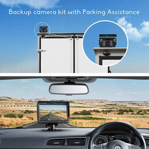 12 To 24V IR Back Up Camera Night Vision For RV Truck Car With 7 Inch Monitor - stepyours.com