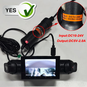 Car Dash Cam 4 Channel Front Left Right Rear FHD 1080P Night Vision Hardwire Kit - stepyours.com