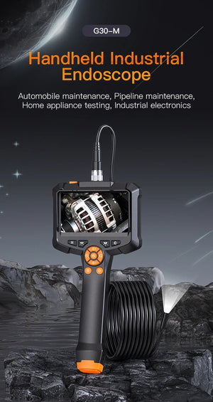 Industrial Endoscope Camera 4.3 Dual Lens 1080P - IP67 Waterproof Borescope - stepyours.com