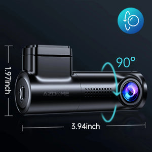 AZDOME 1296P WiFi Dash Cam Night Vision Loop Recording GSensor Parking Monitor - stepyours.com