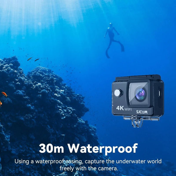 SJCAM SJ4000 Air Action Camera 4K Video 30m Waterproof 2.4G WiFi Sports Cam - stepyours.com