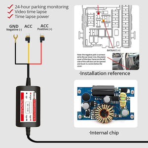 10 Inch 1080P Night Vision Car Dash Cam With Touch Screen And Rear View Mirror - stepyours.com