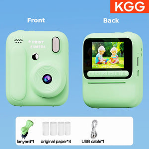 Color Printing Thermal Print Kids Instant Camera 32GB 1080P Digital Gift - stepyours.com