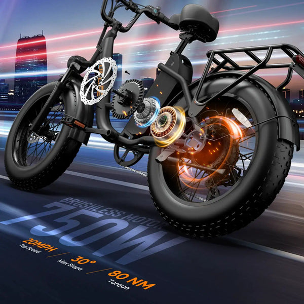 Urlife Fat Tire Ebike — product view 2