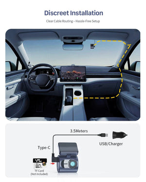 2K Kawa Mini 3 Pro Car Dash Cam With WiFi App Parking Mode And Voice Control - stepyours.com