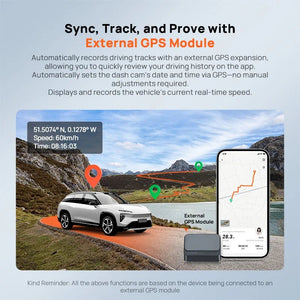 70mai S410 Rearview Dash Cam 2K Front 1080P Mirror - stepyours.com