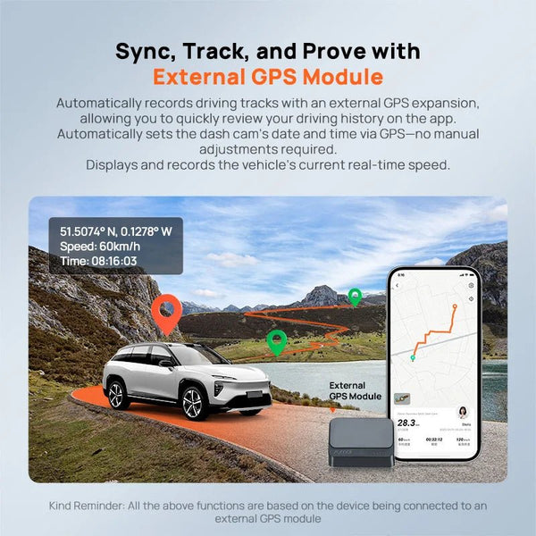 70mai S410 Rearview Dash Cam 2K Front 1080P Mirror - stepyours.com