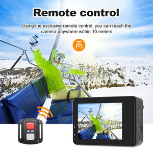 Ourlife 5K Action Camera 4K60FPS 2 Inch Touch Screen WiFi 30M Waterproof Bicycle - stepyours.com