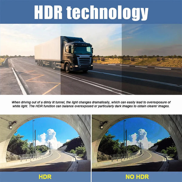 4 Channel Dash Cam With Front And Rear Night Vision Quad Vehicle DVR - stepyours.com