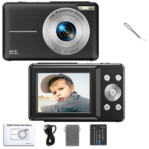 Kids Digital Camera Camcorder 16x Zoom 1080P 44MP for Beginners - stepyours.com