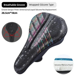 Gel Padded Bike Seat Cover Waterproof Cushion