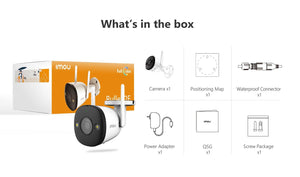 Imou Bullet 2E 5MP Color Night Vision Spotlight Outdoor Camera With Human Detect - stepyours.com