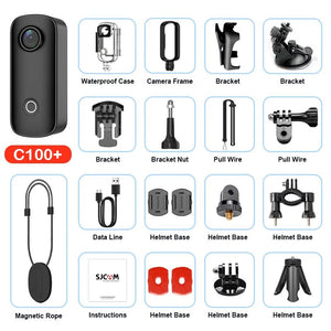 SJCAM C100 Plus Action Camera 4K30FPS 12MP Waterproof 30M WiFi - stepyours.com