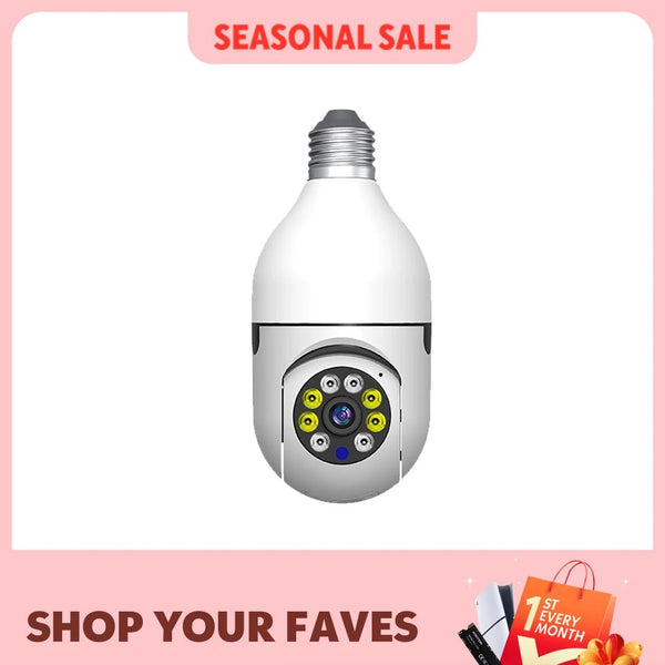 Ease Life App Light Bulb Security Camera 5GHz WiFi 360 Degree E27 Screw In - stepyours.com