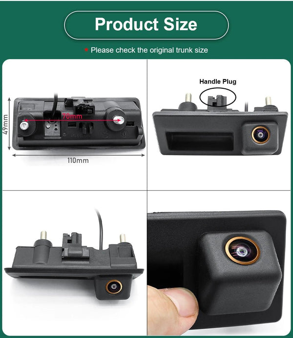 AHD 1080P Rear View Camera for VW Passat Golf Jetta Polo 170 Degree Wide - stepyours.com