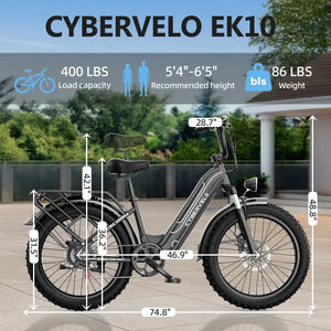 Cybervelo Electric Fat Tire Ebikes — product view 8