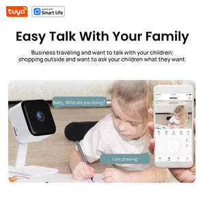 Tuya Smart 1080p WiFi Security Camera With 2 Way Audio And Motion Tracking by stepyours.com