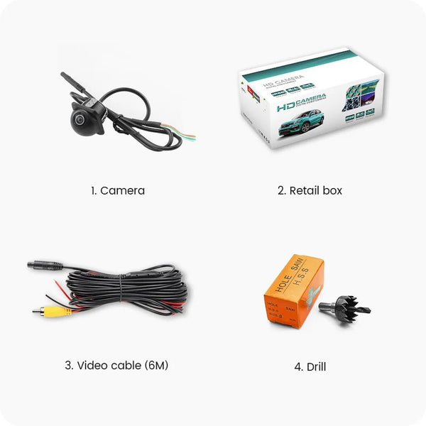 GreenYi AHD 1080P Car Rear View Camera Night Vision 170 Degree Fisheye Lens C801 - stepyours.com