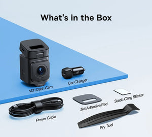 Baseus VD1 3K Dash Cam Front And Rear With GPS Supercapacitor 24H Parking - stepyours.com