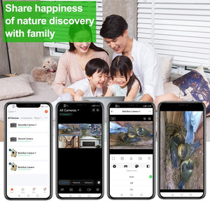 Smart Tuya Bird House 4MP HD WiFi Camera Real Time Bird Watching Nest Add Hooks - stepyours.com