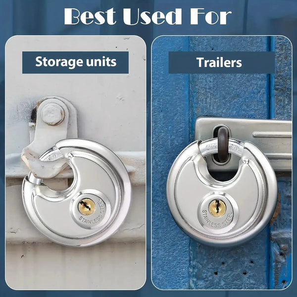 Stainless Padlock - Heavy Duty Security — product view 3