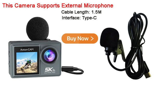 Adventure Ready Action Camera 5K 4K60FPS Dual IPS Touch LCD Waterproof 30M - stepyours.com