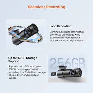 70mai M310 Plus 2K Dash Cam 1440P 143 FOV 24H Parking Guard Night Vision - stepyours.com