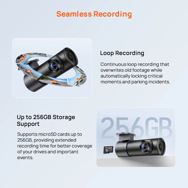 70mai M310 Plus 2K Dash Cam 1440P 143 FOV 24H Parking Guard Night Vision - stepyours.com