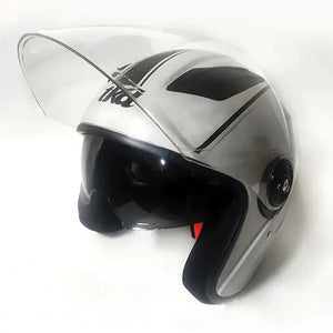 Dual Visor Flip Up Motorcycle Helmet — product view 3