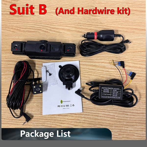 4 Channel Dashcam for Cars WiFi FHD 1080P Night Vision Loop Recording Kit - stepyours.com