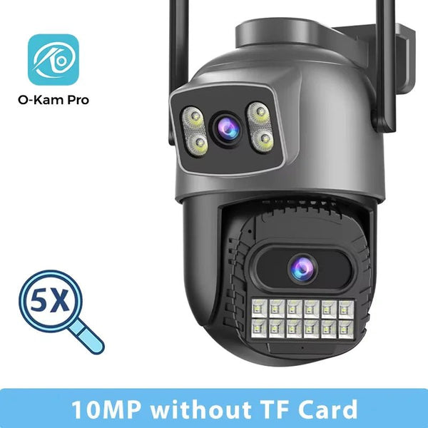 BESDER 15MP WiFi Outdoor Camera Dual Screen 10X Zoom PTZ Security IP Cam - stepyours.com