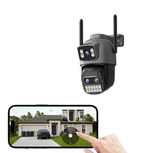 BESDER 15MP WiFi Outdoor Camera Dual Screen 10X Zoom PTZ Security IP Cam - stepyours.com