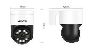 ASECAM 8MP 4K PTZ IP Camera Outdoor - AI Face Detection PoE Security Camera - stepyours.com