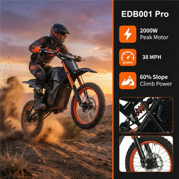 Xtion Fat Tire Electric Dirt Bike — product view 6