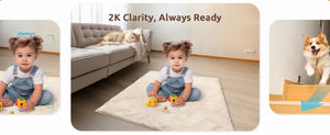 Blurams Indoor Security Camera 2K Kit - 360 Degree Coverage for Pets and Seniors - stepyours.com