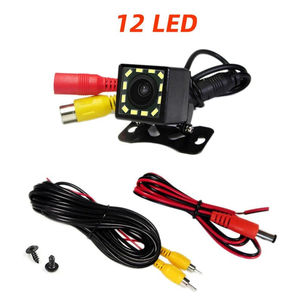 Car Rear View Camera With 4 8 12 LED Night Vision Display For Parking Reversing - stepyours.com