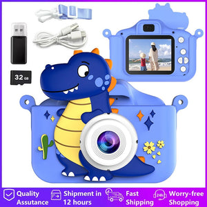 Mini Kids Camera Cute Digital Children Camera 32GB Card 1080p HD Educational Toy - stepyours.com