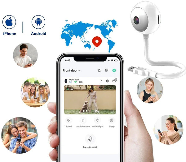 5MP Mini WiFi Indoor Camera 2K AI Auto Tracking Tuya for Baby Monitor - stepyours.com