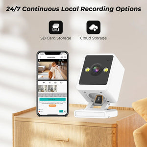 1080P Indoor WiFi Mini Camera Two Way Audio For Baby Monitor ICSEE App - stepyours.com